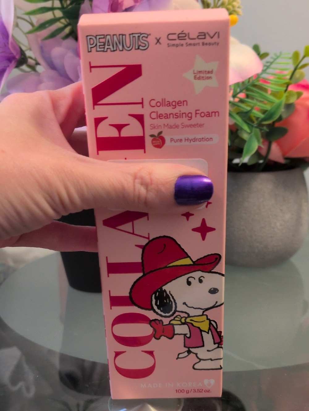célavi Peanuts Collagen Cleansing Foam — Pink